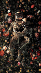 Astronauts in garden